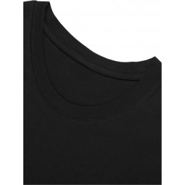 Men'S Casual Crew Neck T-Shirt with Bee Witched Graphic, Knit Fabric, Regular Fit, 100% Cotton, Summer Wear, Slight Stretch, Plant Pattern, 180g/m², for Daily & Weekend Casual - Black