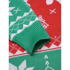 Men's Slim Fit Turtleneck Sweater - Casual Solid Color Knit Pullover for Fall/Winter, Polyester Blend, Best for Christmas