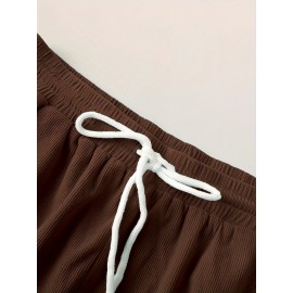 Fashionable Men's Summer Drawstring Casual Sports Loose Shorts, Suitable For Outdoor Sports, Comfortable And Versatile