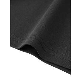 Men's Casual Cross Print Shorts with Pockets - Breathable Polyester, Machine Washable